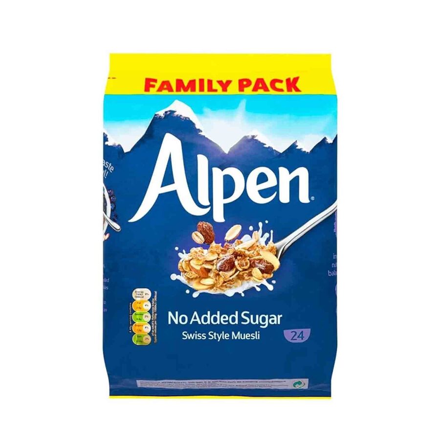 Alpen Alpen No Added Sugar Swiss Style Muesli Wholegrain Oat Wheat Breakfast 1.1kg wholesale case