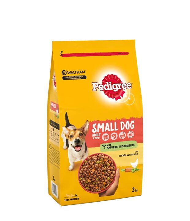 Pedigree Pedigree Dry Complete Adult Small Dog Chicken and Vegetables 3kg wholesale case