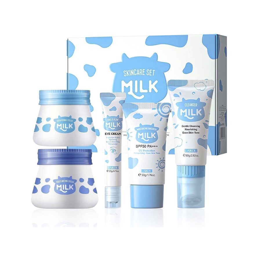 Fexpdl Fexpdl 5 Piece Milk Skin Care Sets & Kits Kids Skin Care Products Milk Protein Skincare Gifts for Teenage Girls wholesale case