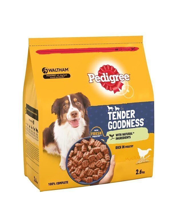 Pedigree Pedigree? Tender Goodness? Adult Medium/ Large Dry Dog Food with Poultry 2.6kg wholesale case