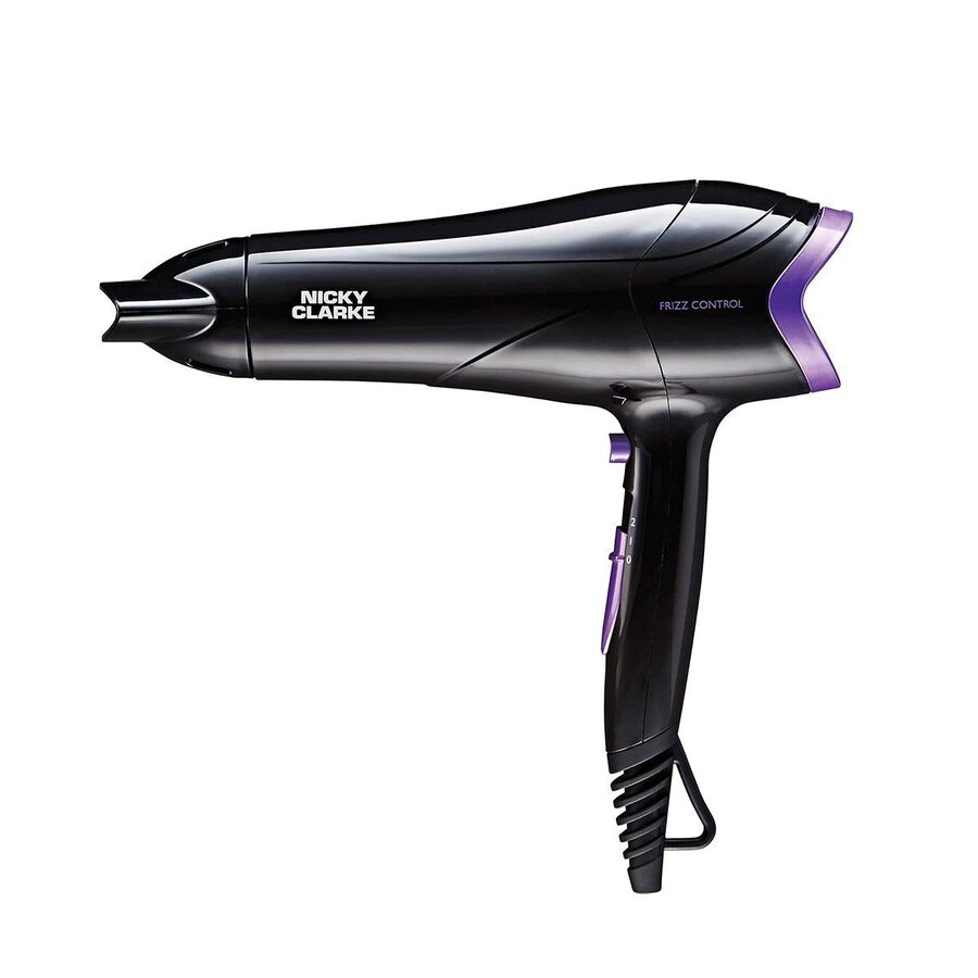 Nicky Clarke Nicky Clarke 2200W Lightweight Frizz Control Fast Dry Dc Ionic Hair Dryer 2m wholesale case