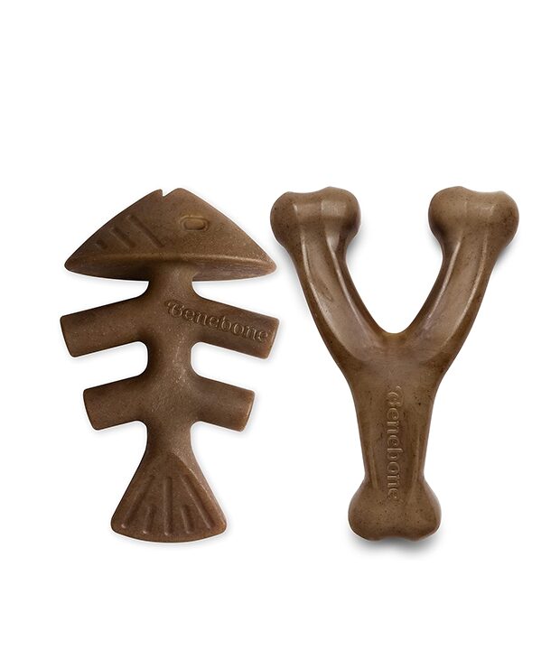 Benebone Benebone 2-Pack Indestructible Fishbone/Wishbone Dog Chew Toys wholesale case