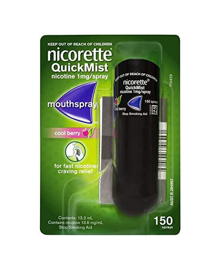 Nicorette Nicorette Quick Mist Mouthspray Cool Berry 2 X 150 Sprays wholesale case