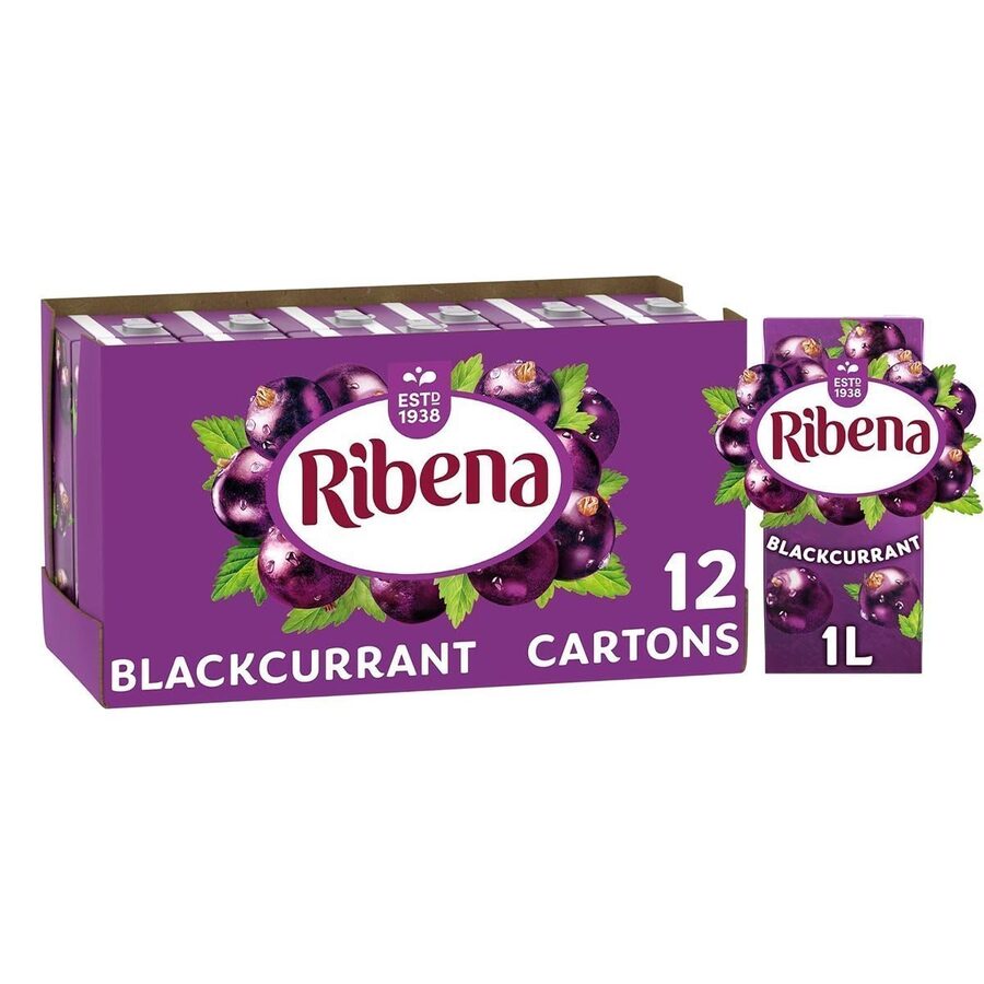 Ribena Ribena Blackcurrant Juice Drink Carton 12x1L wholesale case