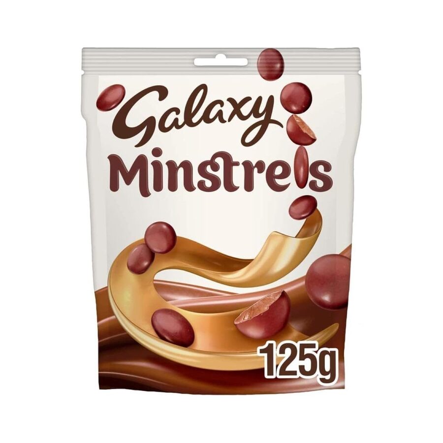 Galaxy Galaxy Minstrels Milk Chocolate Pouch Bag 125g wholesale case