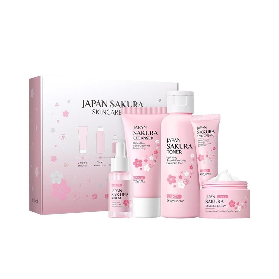 Laikou Laikou SkinCare Set, Japan Sakura Skin Care Sets & Kits 5pcs wholesale case
