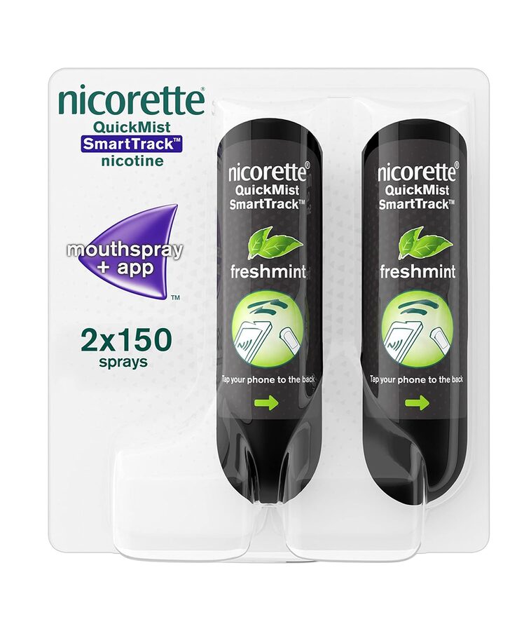 Nicorette Nicorette QuickMist SmartTrack 1 mg/Spray Mouthspray Nicotine Freshmint 2 x 150 Spray wholesale case