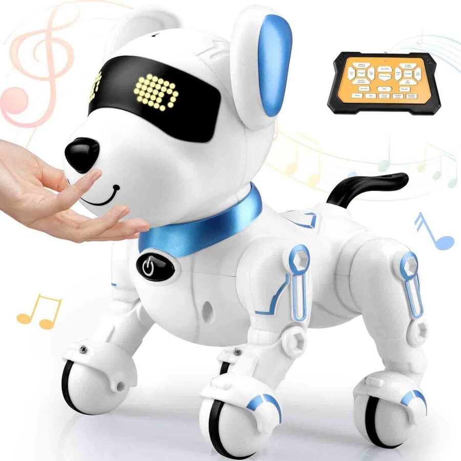 Britik Britik Toys for 3-8 Year Old Boys Girls: Remote Control Robot Dog Toy Gifts for Kids Aged 3 4 5 6 7 8 9 10 Year Old Boys Girls Presents Interactive Sm wholesale case