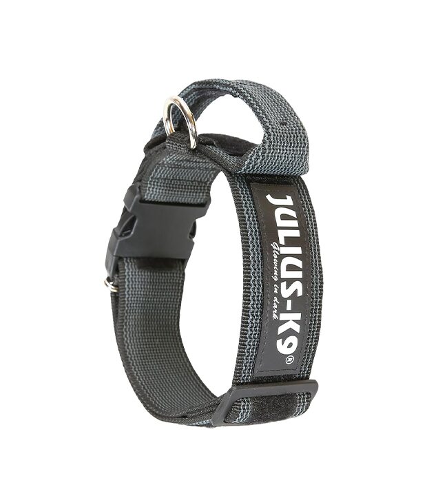 Julius-K9 Julius-K9 Colour and Gray Fur Collar with Handle for Dog 40mm wholesale case