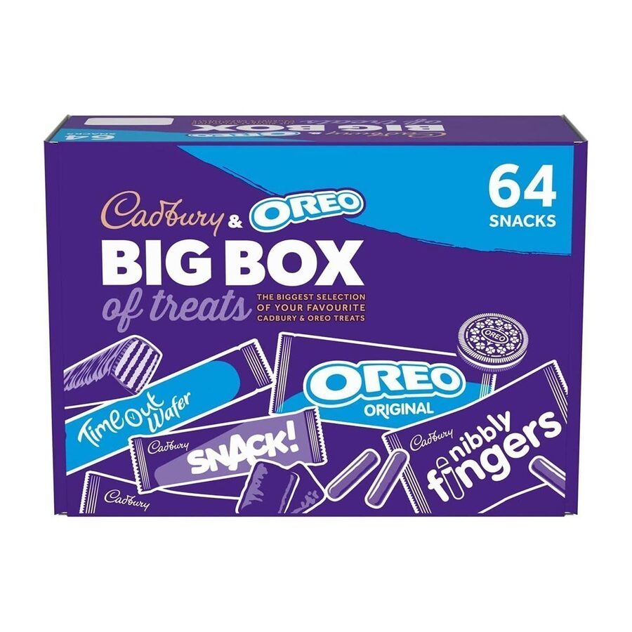 Oreo Oreo Cadbury & Oreo 64 Big Box of Treats, Assorted Chocolates 1790g wholesale case