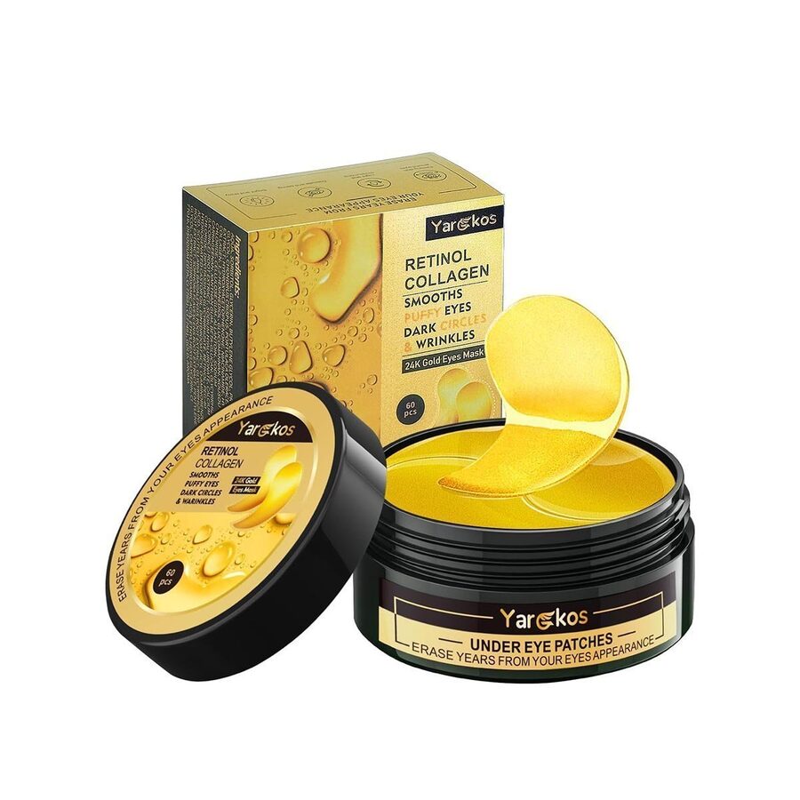 24K 24K Gold Undereye Mask (60 Pcs), Collagen Hydrating Gel Pads 60pcs wholesale case