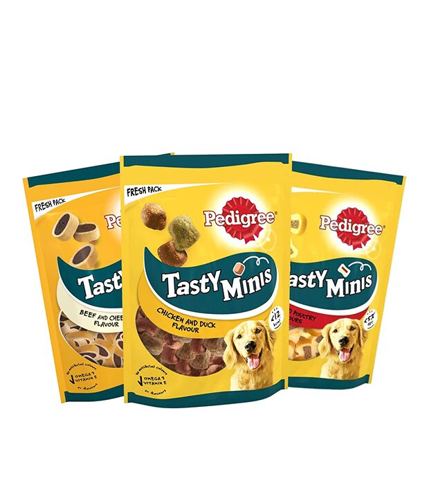 Pedigree Pedigree Tasty Mini Adult Dog Treats Bundle ? 3 Pack Assorted Flavours wholesale case