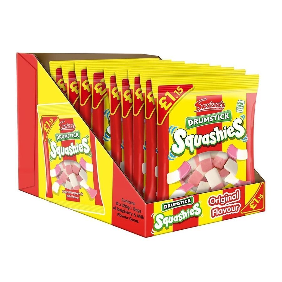 Swizzels Swizzels Squashies Original Price Marked 12 x 120g wholesale case